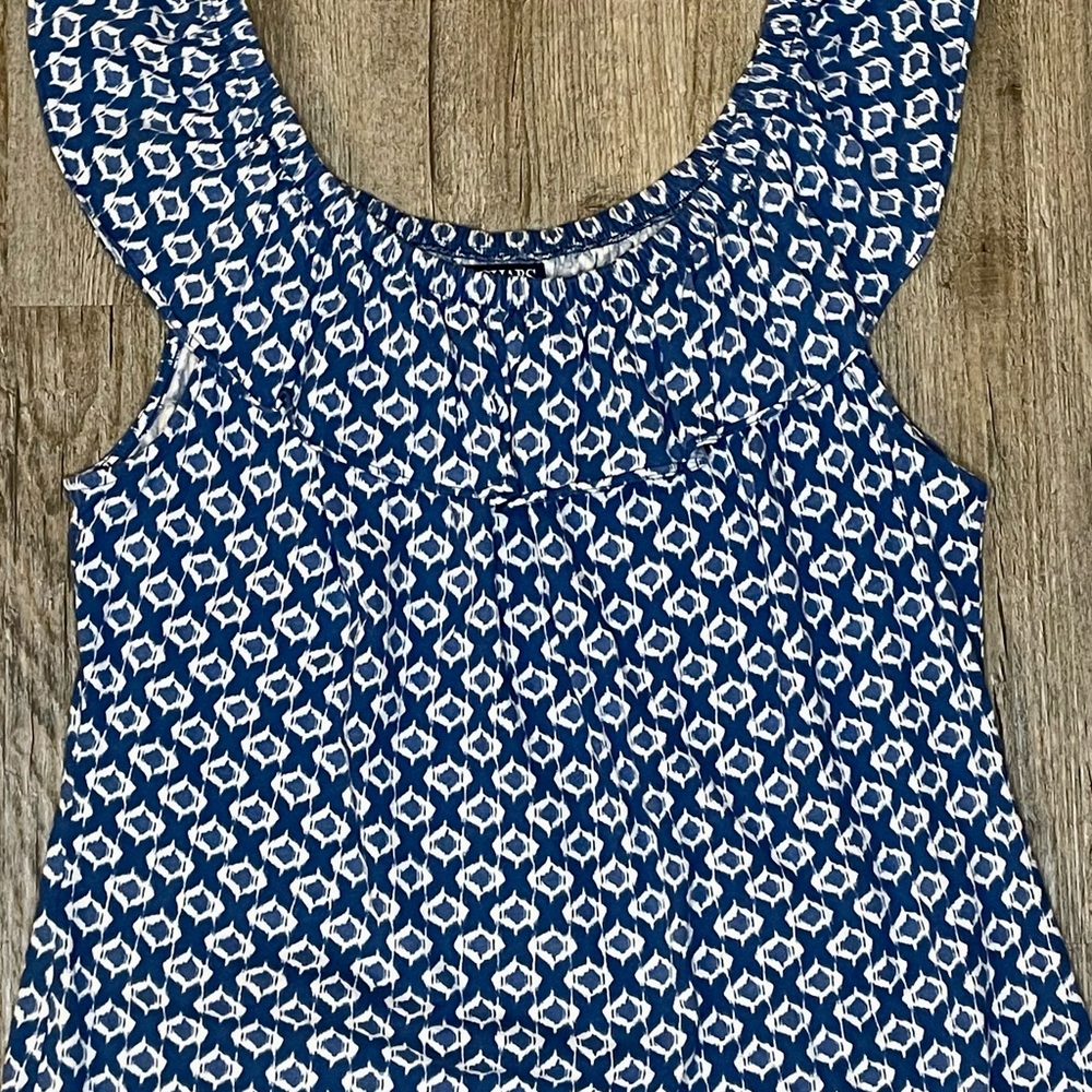 Chaps Sleeveless Ruffle Top - Picture 2 of 5